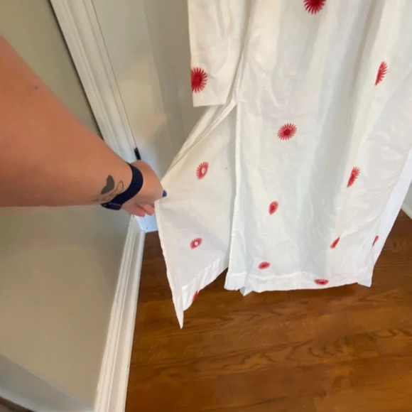 New! Free People Floral Emory Embroidered Sun Midi Dress white nwot 27074 - Picture 10 of 14